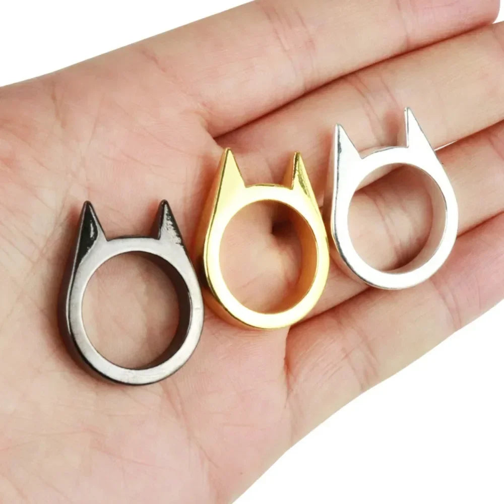 Cat Ear Stainless Steel Ring – Emergency Window Breaker Tool Emergency Safety Ring Axl