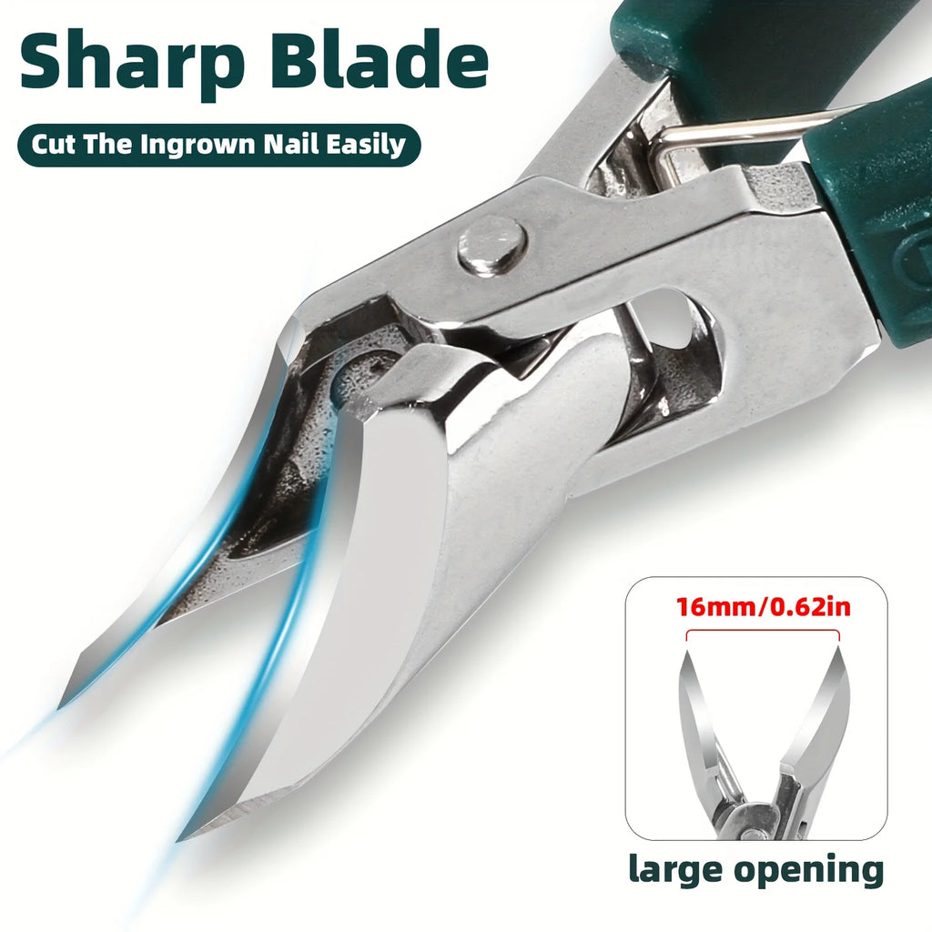 PLYS Ultra-Sharp Toenail Clipper – 25° Stainless Steel Blade Nail Clipper Axl