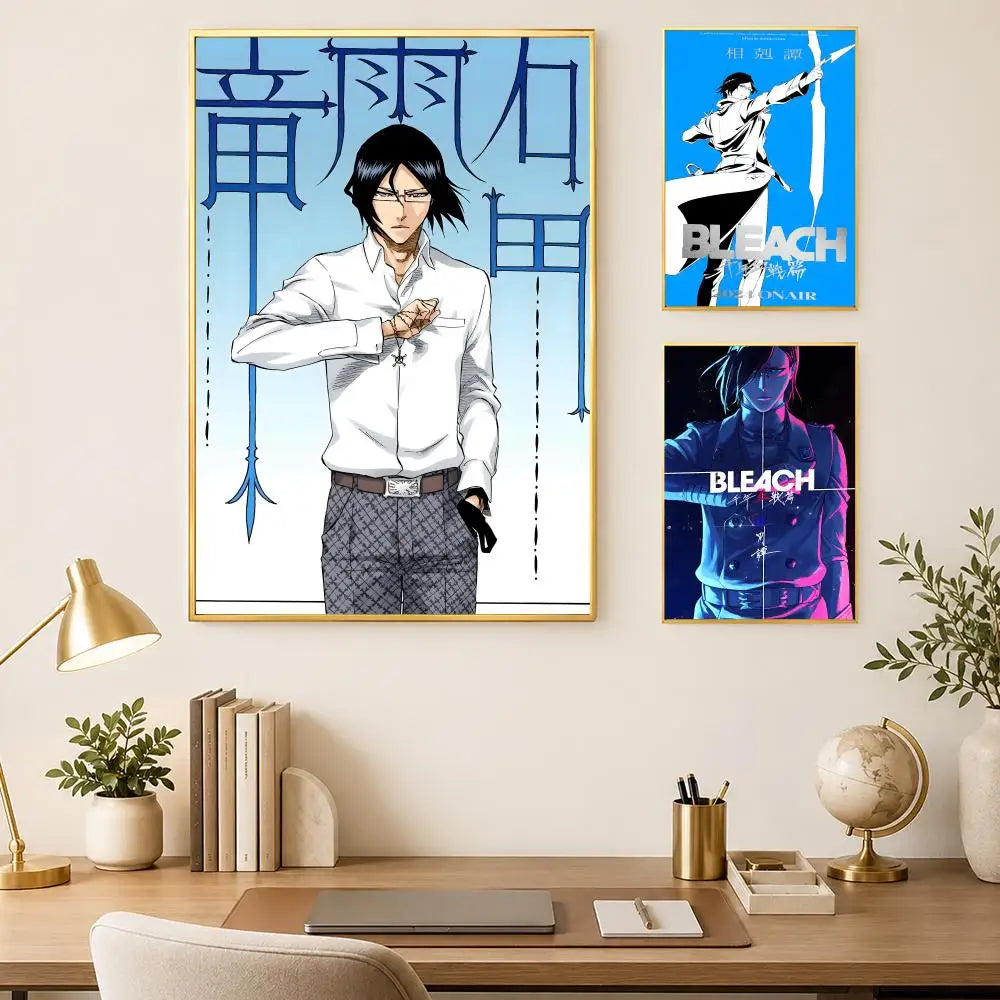 Uryu Ishida Anime Wall Poster – Self-Stick Waterproof HD Art Anime Wall Poster Axl