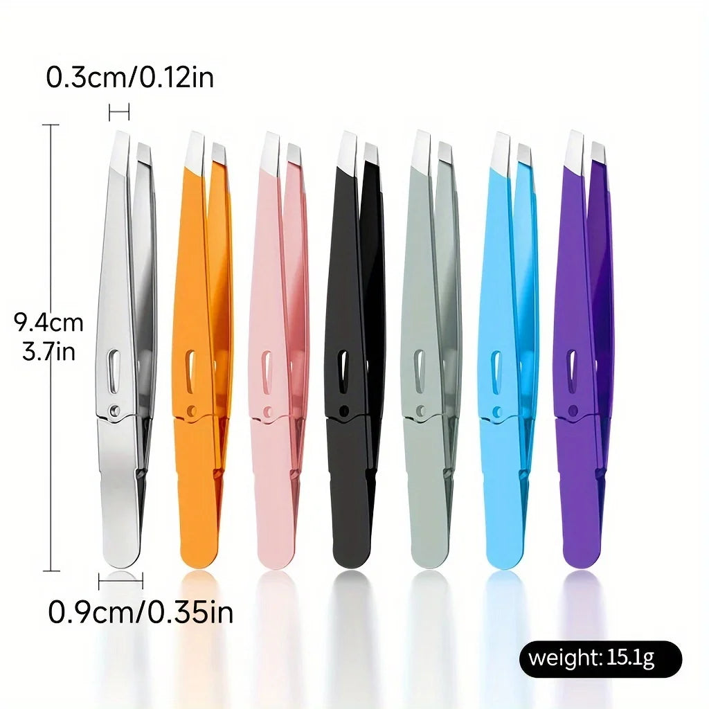 Precision Stainless Steel Eyebrow Tweezers | Beauty Essential Eyebrow Tweezers Axl