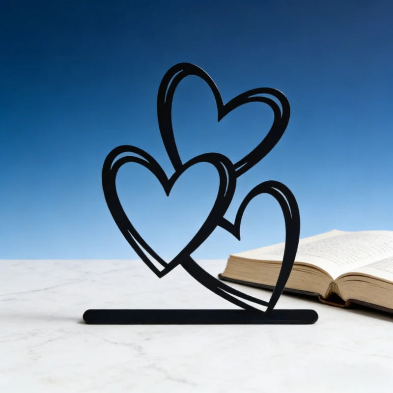Heart Iron Love Ornament – Desktop & Coffee Table Home Decor Decorative Ornament Axl