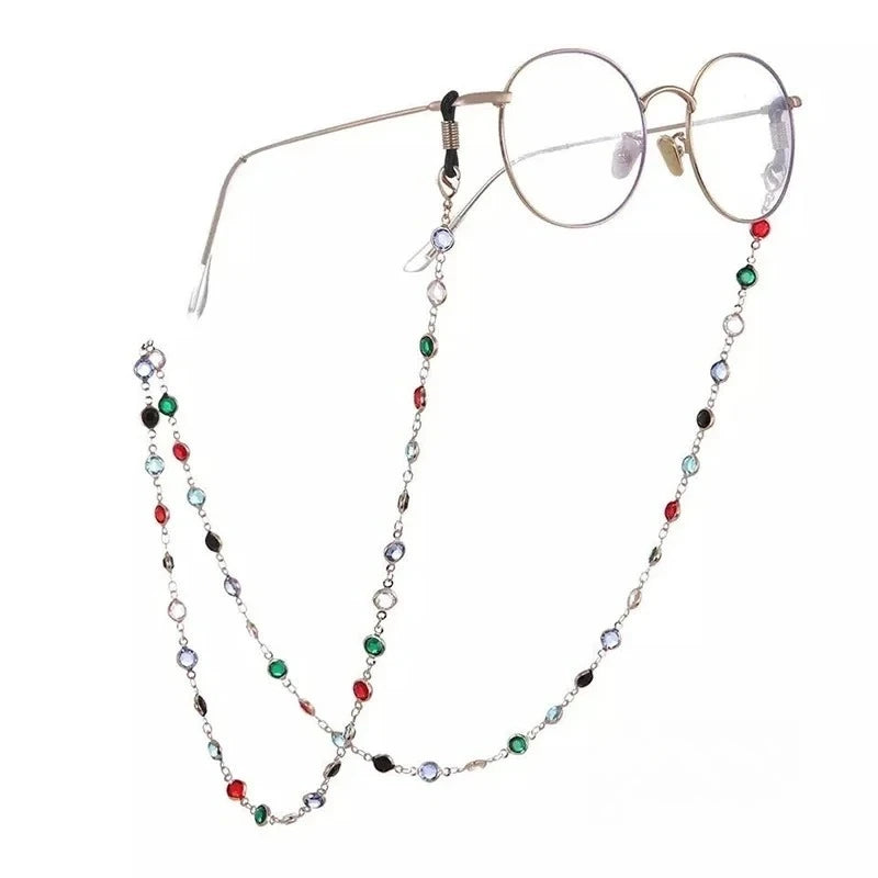 Crystal Bead Glasses Chain – Eyeglass Holder Strap for Women Eyeglass Chain Strap Axl
