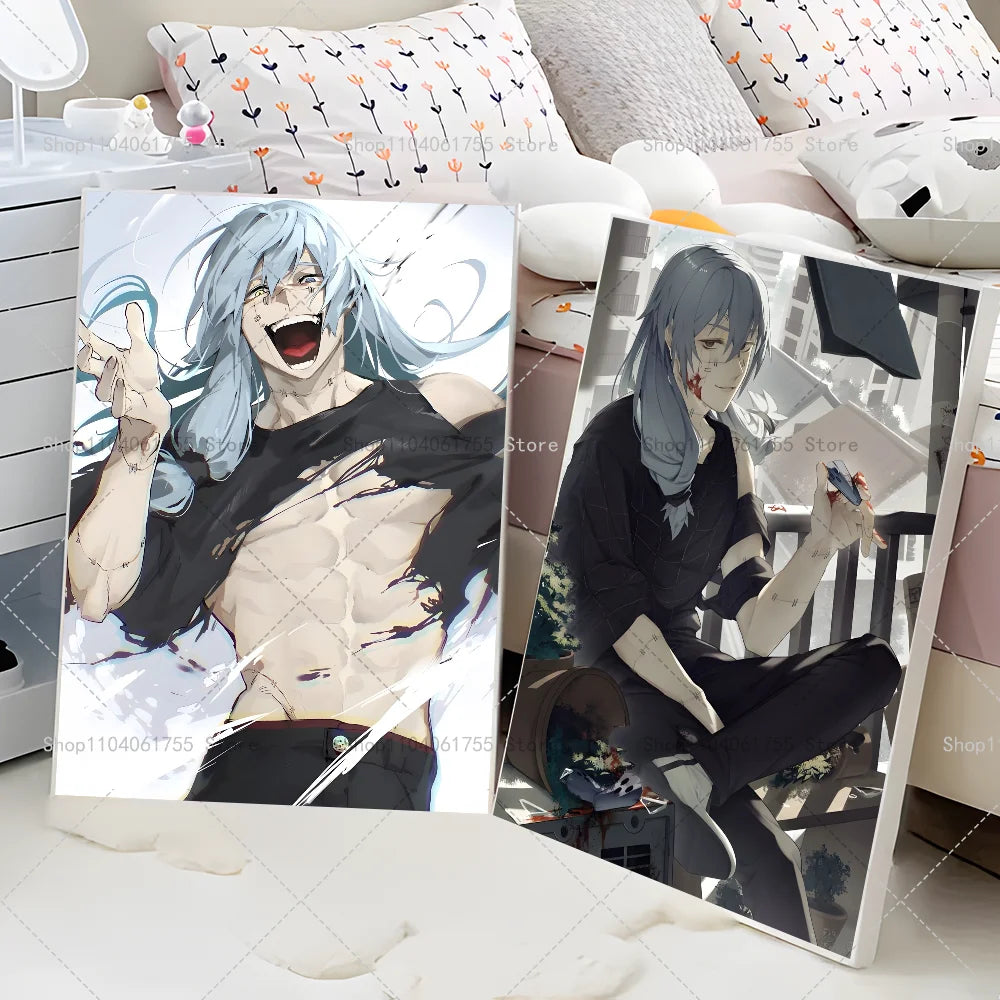 Jujutsu Kaisen Mahito Anime Poster – Self-Adhesive Wall Sticker Anime Wall Poster Axl
