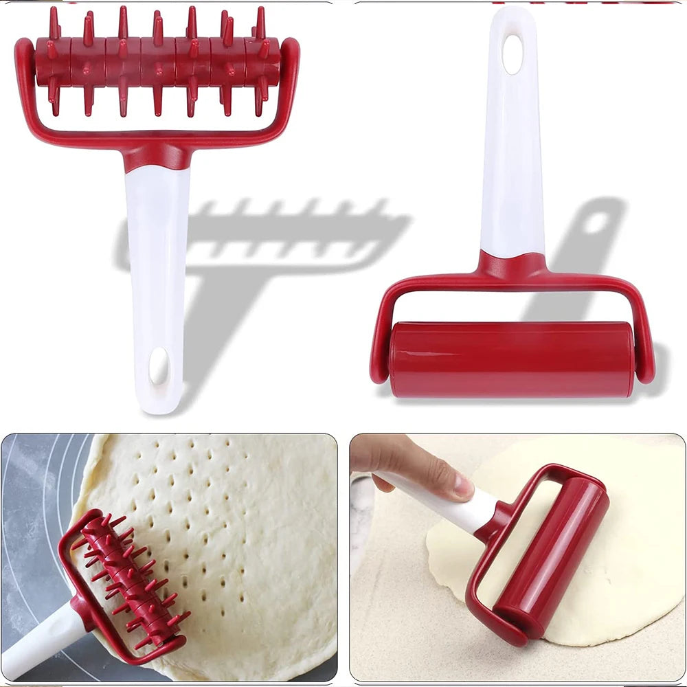 Pizza Dough Docker & Roller Set – Baking Tools for Pizza & Pastry Pizza Baking Tool Set Axl