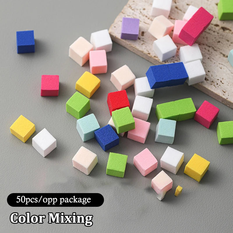 Nail Art Sponge Set 50/100 Pcs – Ombre Gradient Manicure Kit Nail Art Sponge Set Axl A6