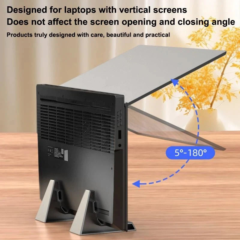 Vertical Laptop & Tablet Stand – Space-Saving Desk Organizer Laptop Desk Stand Axl