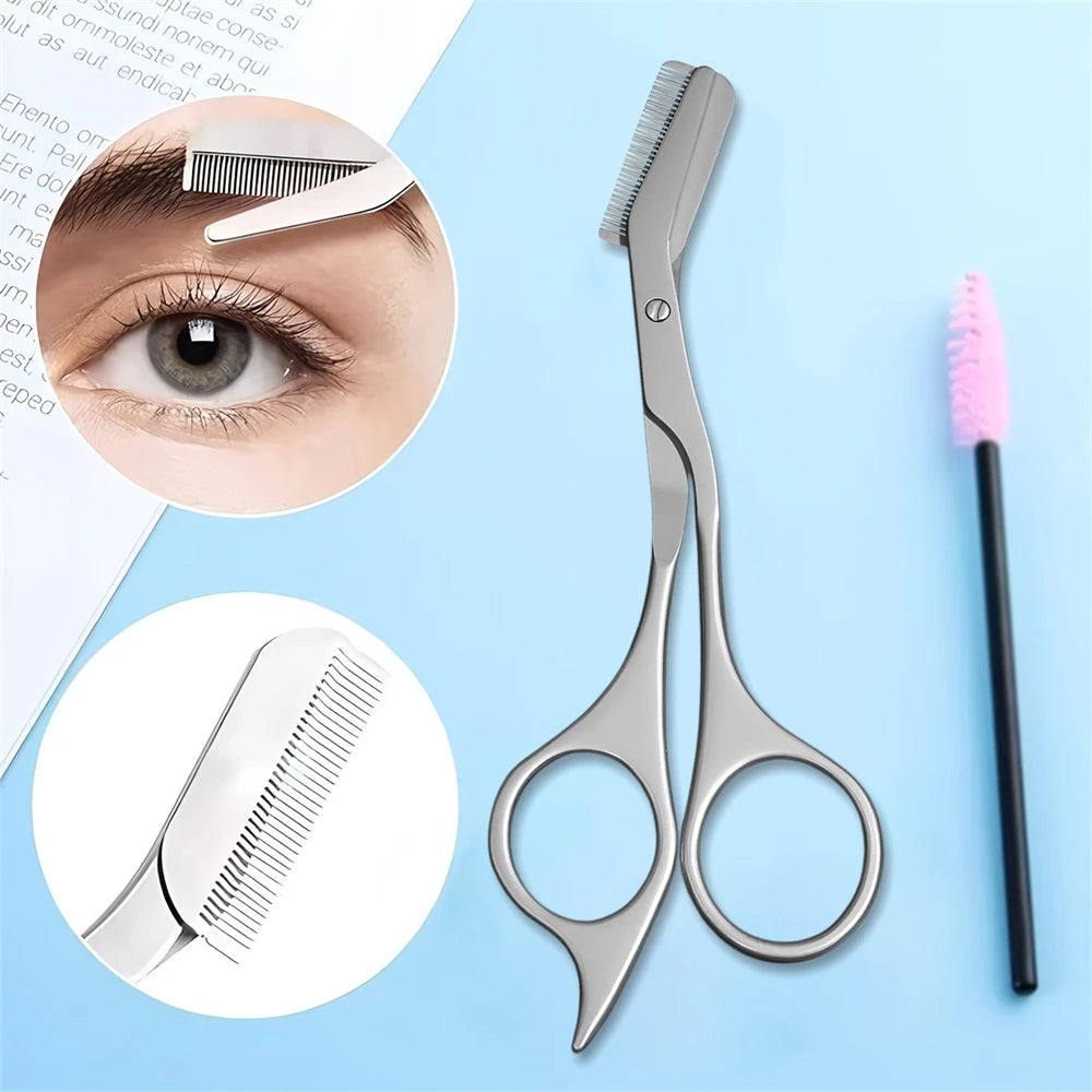 Eyebrow Trimmer Scissors & Shaver – Precision Grooming Tool Eyebrow Grooming Tool Axl