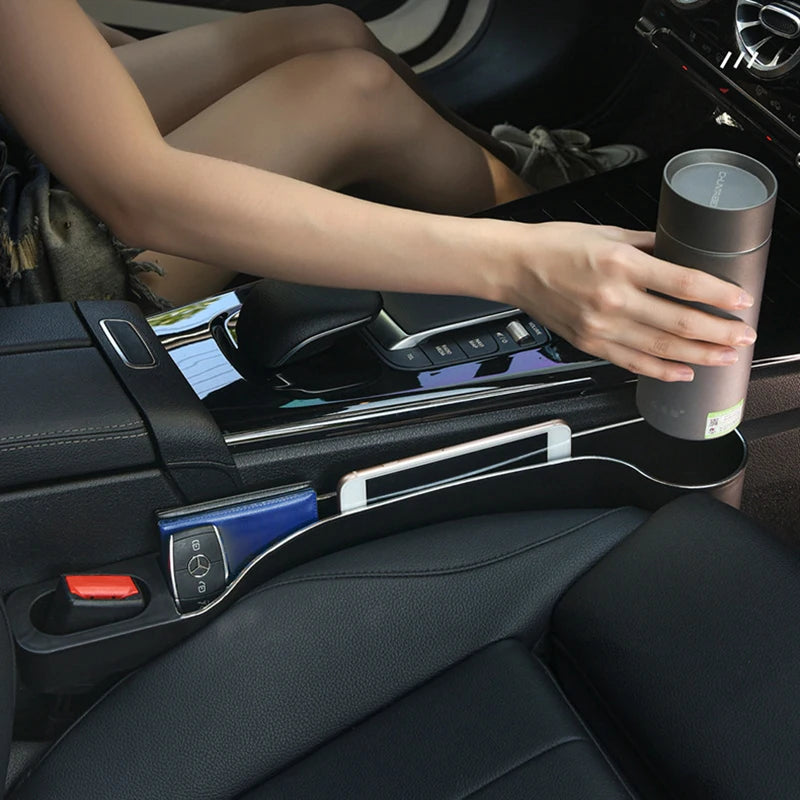 Car Seat Gap Filler Organizer with Cup & Phone Holder – 2 Pack Car Seat Organizer Axl