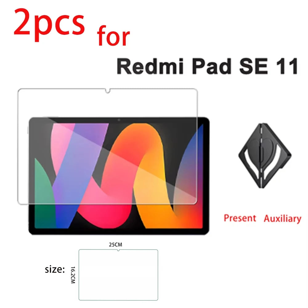 2-Pack HD Tempered Glass Screen Protector – Xiaomi Redmi Pad SE 11" Tablet Screen Protector Axl 2PCS RedmiPad SE 11