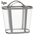 Foldable Mesh Laundry Basket with Handle – Large Capacity Laundry Basket Axl GRAY-1pc