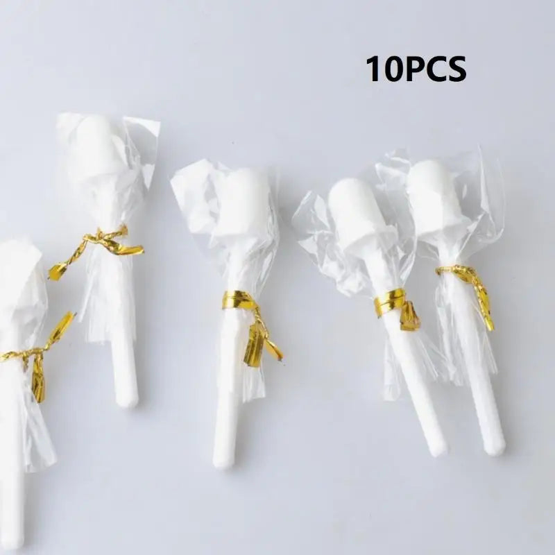 Disposable Nose Wax Applicator Sticks 4/8/10 Pcs Kit Nose Wax Applicators Axl 10PCS White