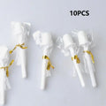 Disposable Nose Wax Applicator Sticks 4/8/10 Pcs Kit Nose Wax Applicators Axl 10PCS White