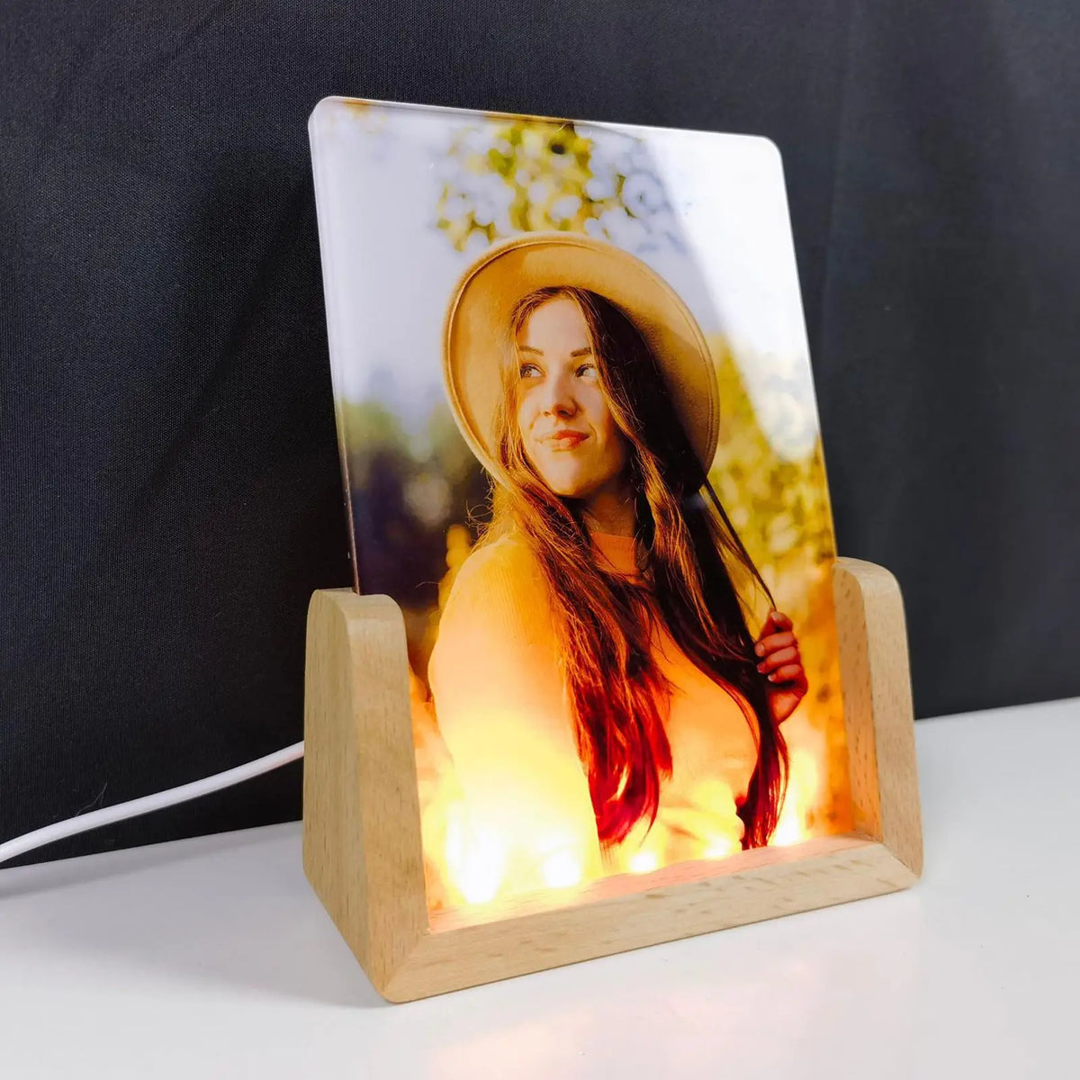 LED Acrylic Sublimation Night Light Photo Frame Display Stand LED Photo Frame Axl