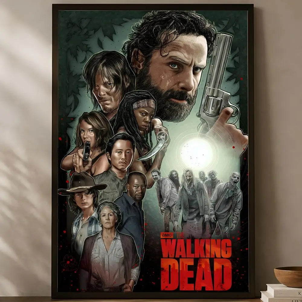 Walking Dead Self-Stick HD PVC Wall Poster – Waterproof Decor Wall Art Poster Axl