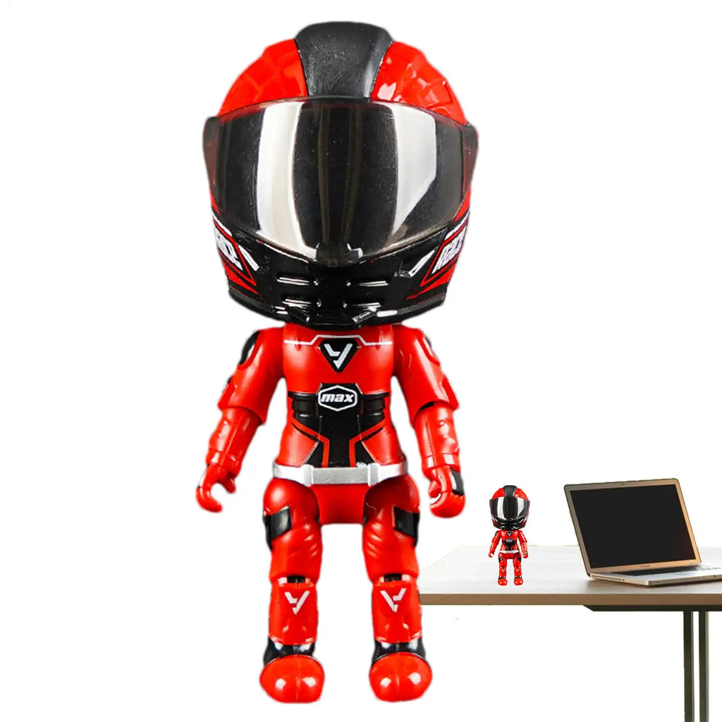 Q Version Motorcycle Rider Transforming Action Figure Toy Action Figure Toy Axl