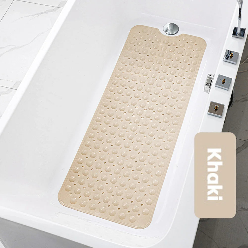 PVC Non-Slip Bath Mat 40×100cm – Shower & Bathtub Floor Mat Bath Mat Axl Khaki 400MMx1000MM