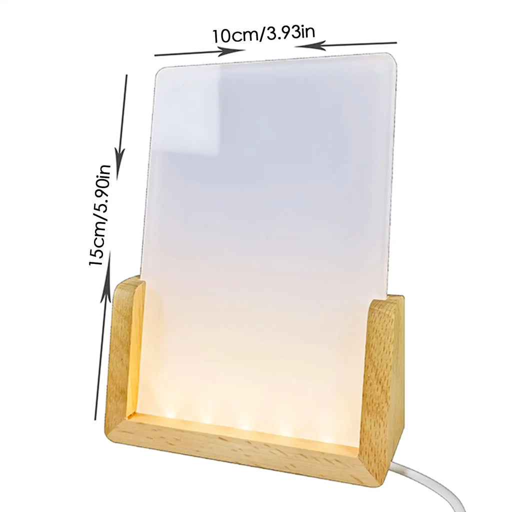 LED Acrylic Sublimation Night Light Photo Frame Display Stand LED Photo Frame Axl