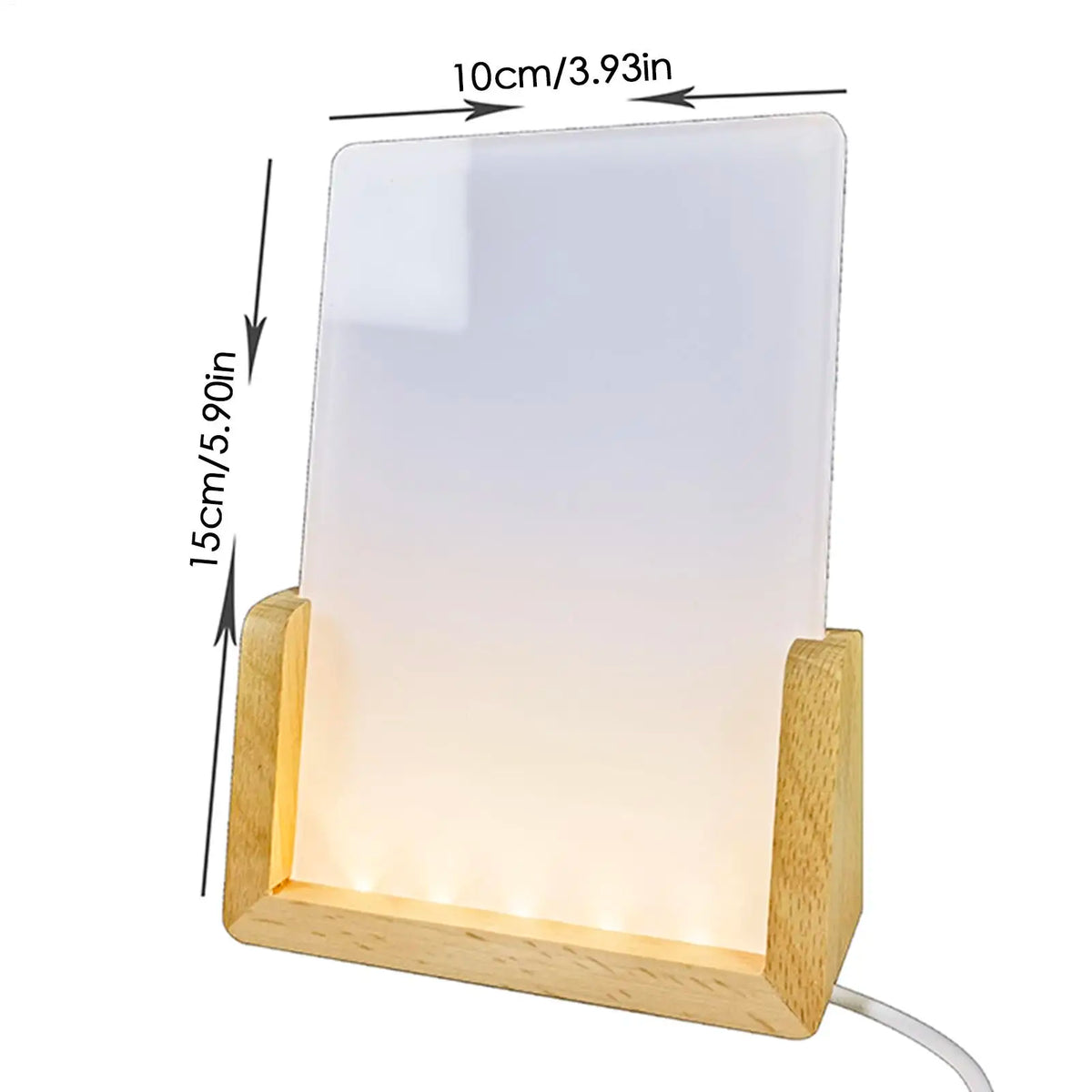 LED Acrylic Sublimation Night Light Photo Frame Display Stand LED Photo Frame Axl
