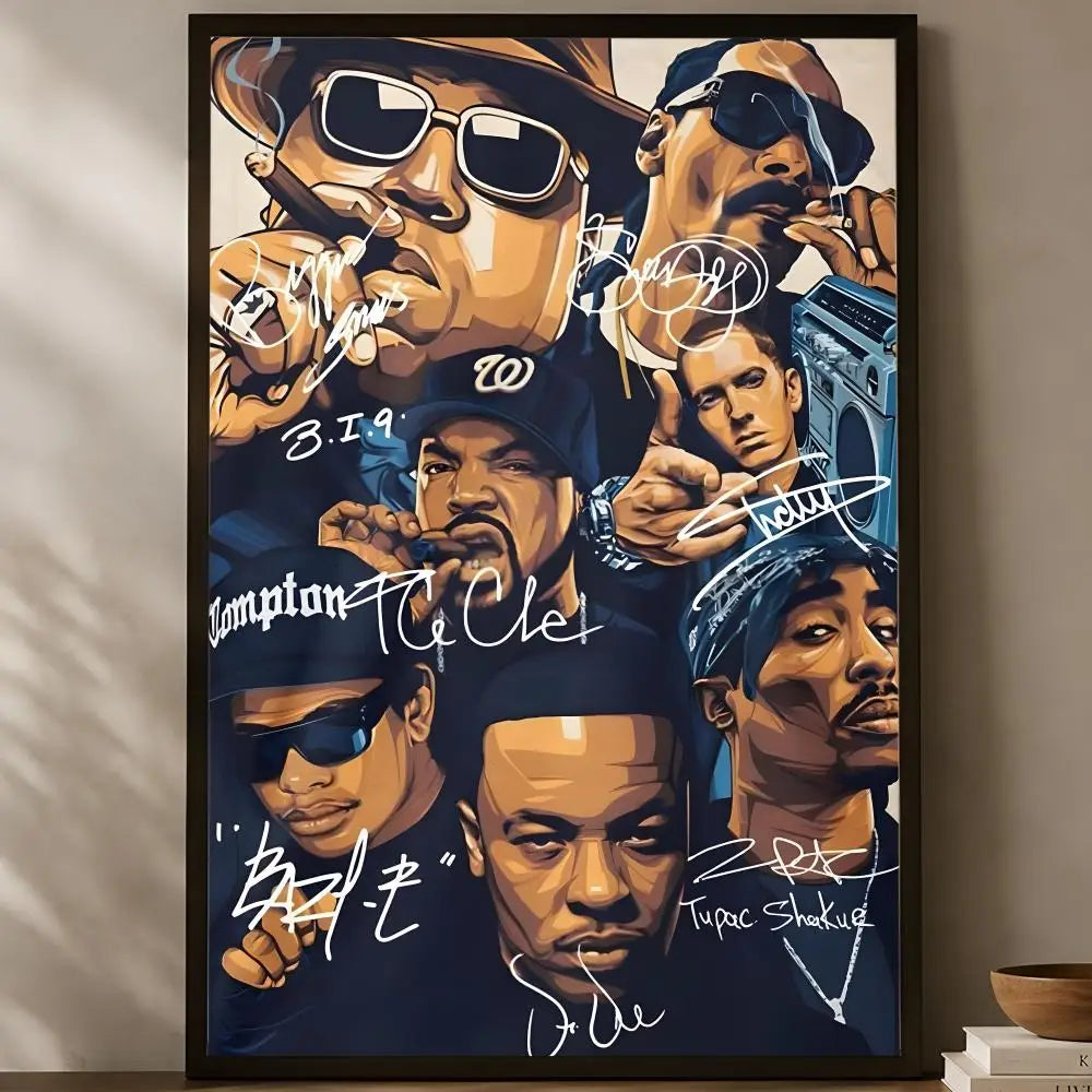 Notorious B.I.G. Self-Stick HD Wall Art Poster | Waterproof Wall Art Poster Axl White06 15X20cmNoframe