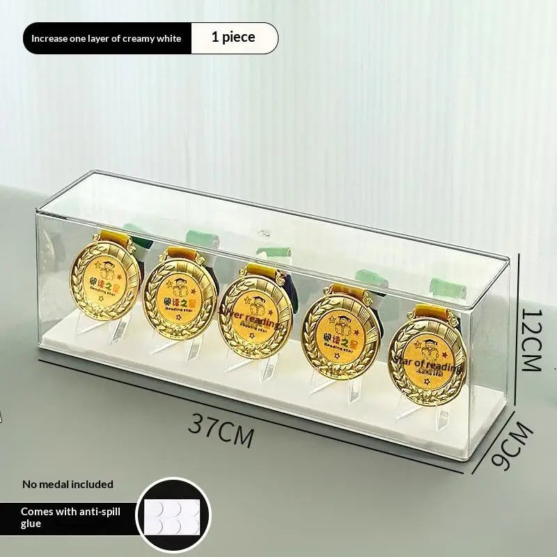 Medal Display Rack – Stackable Plastic Box for Coins & Badges Medal Display Rack Axl A2