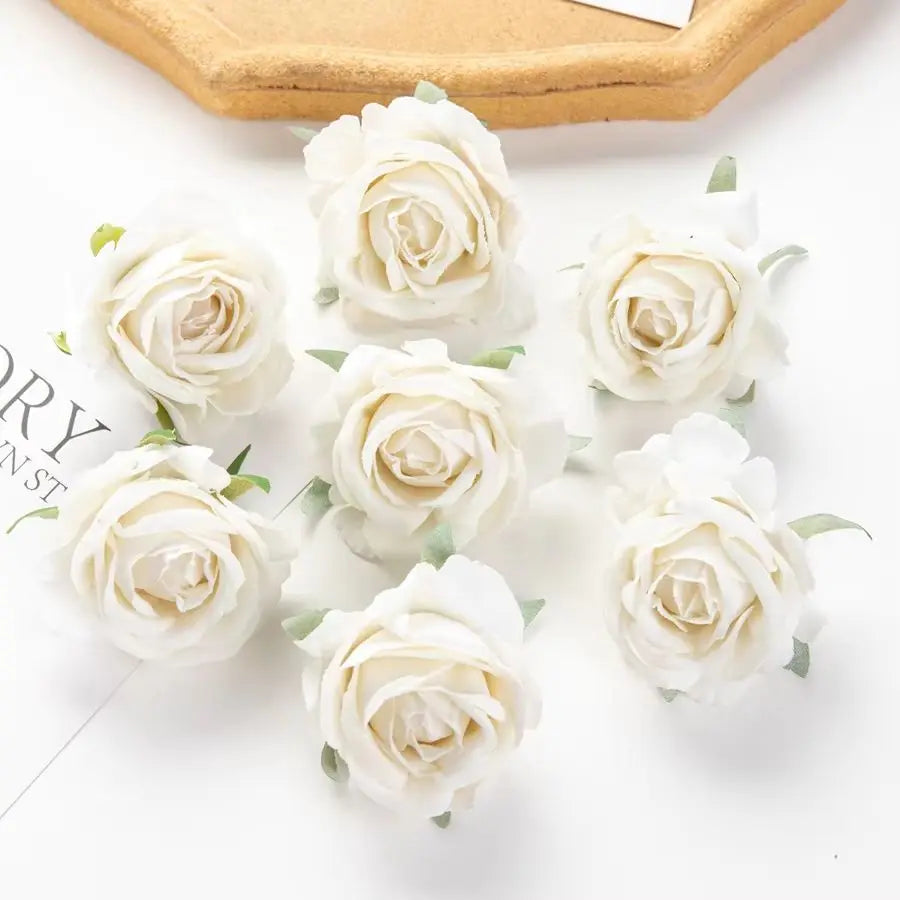 Artificial Silk Rose Heads 5 or 10 Pcs – DIY Wedding Decor Artificial Silk Flowers Axl