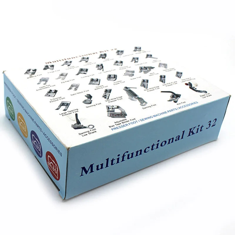 32-Piece Sewing Machine Presser Foot Kit – All-in-One Set Presser Foot Set Axl as picture