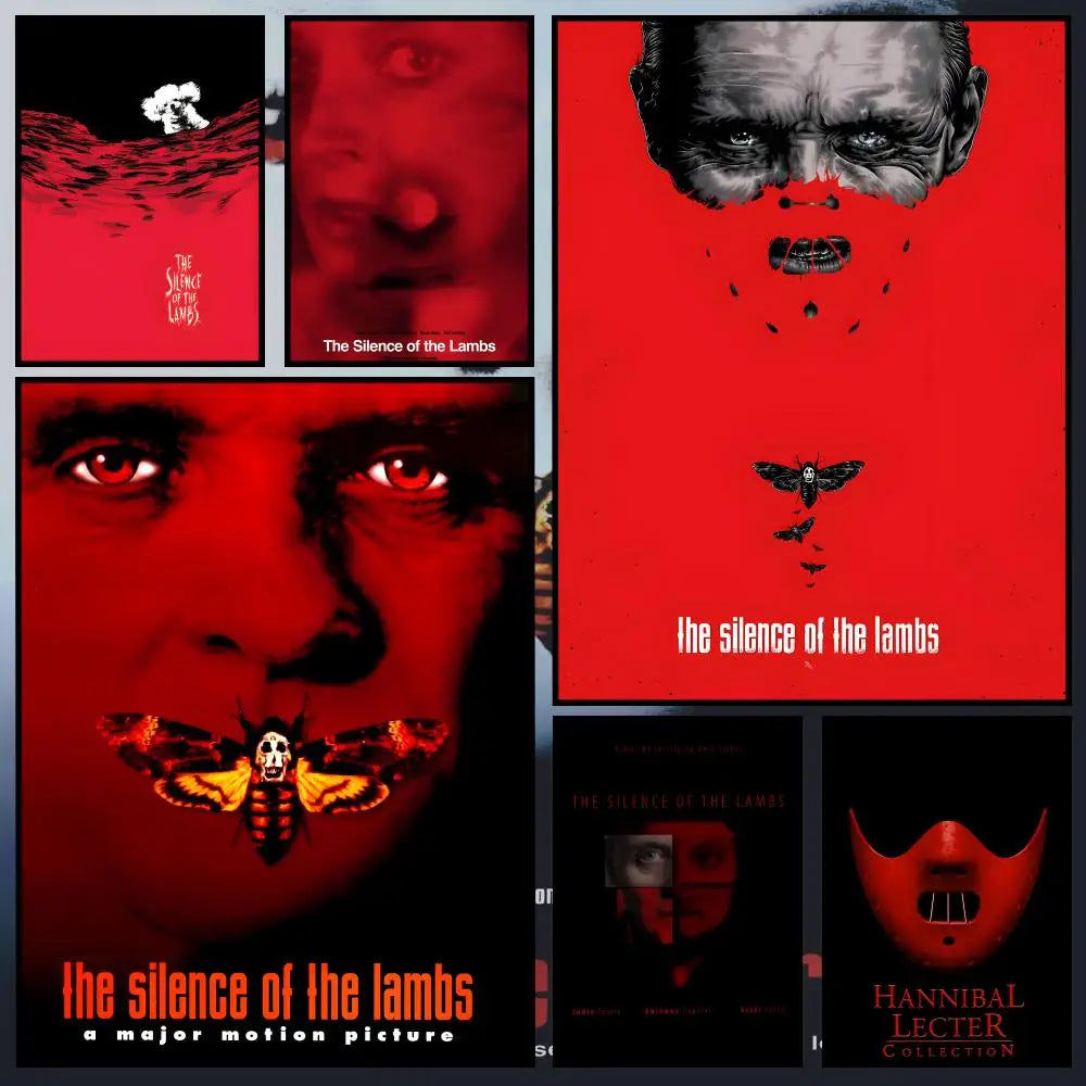 Silence of the Lambs PVC Wall Poster – Peel & Stick HD Art Movie Wall Poster Axl