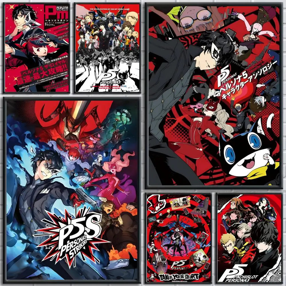Persona 5 Removable Wall Poster Sticker – Gaming Room Decor Wall Poster Sticker Axl