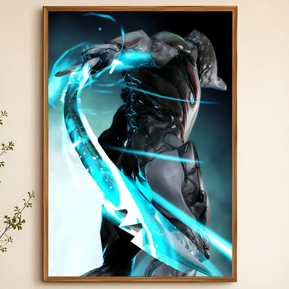 Warframe Game Poster – Self-Adhesive Waterproof Wall Art Wall Art Poster Axl White14 60X90cmNoframe