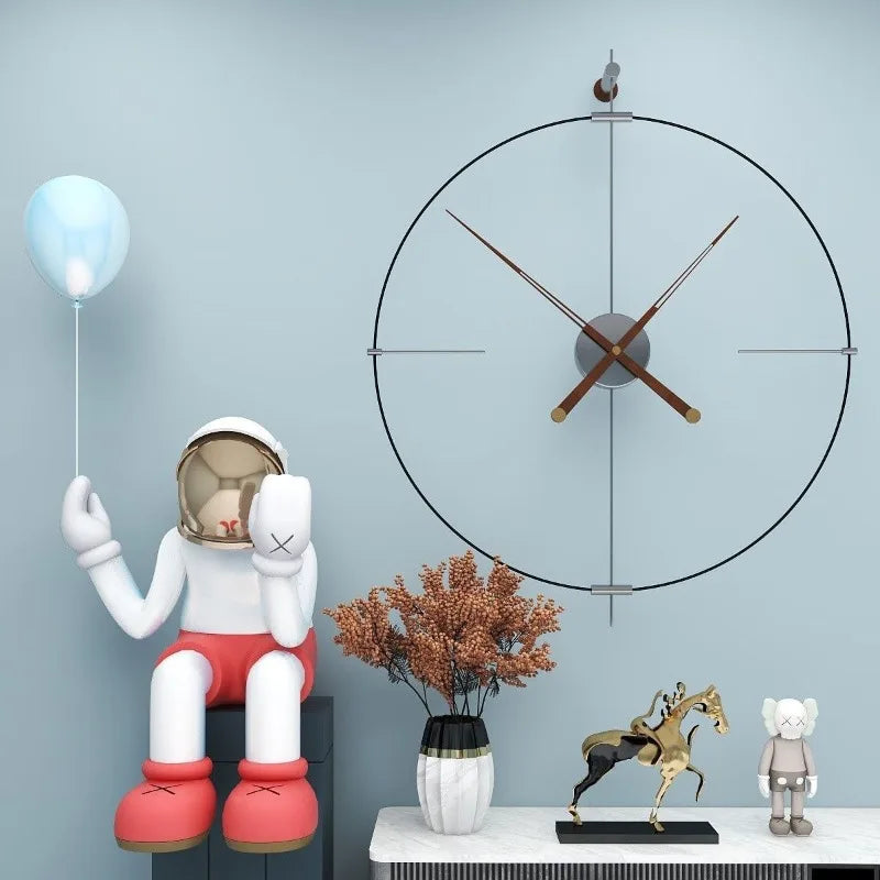 Nordic Large Silent Wall Clock – Minimalist Modern Home Decor Wall Clock Axl