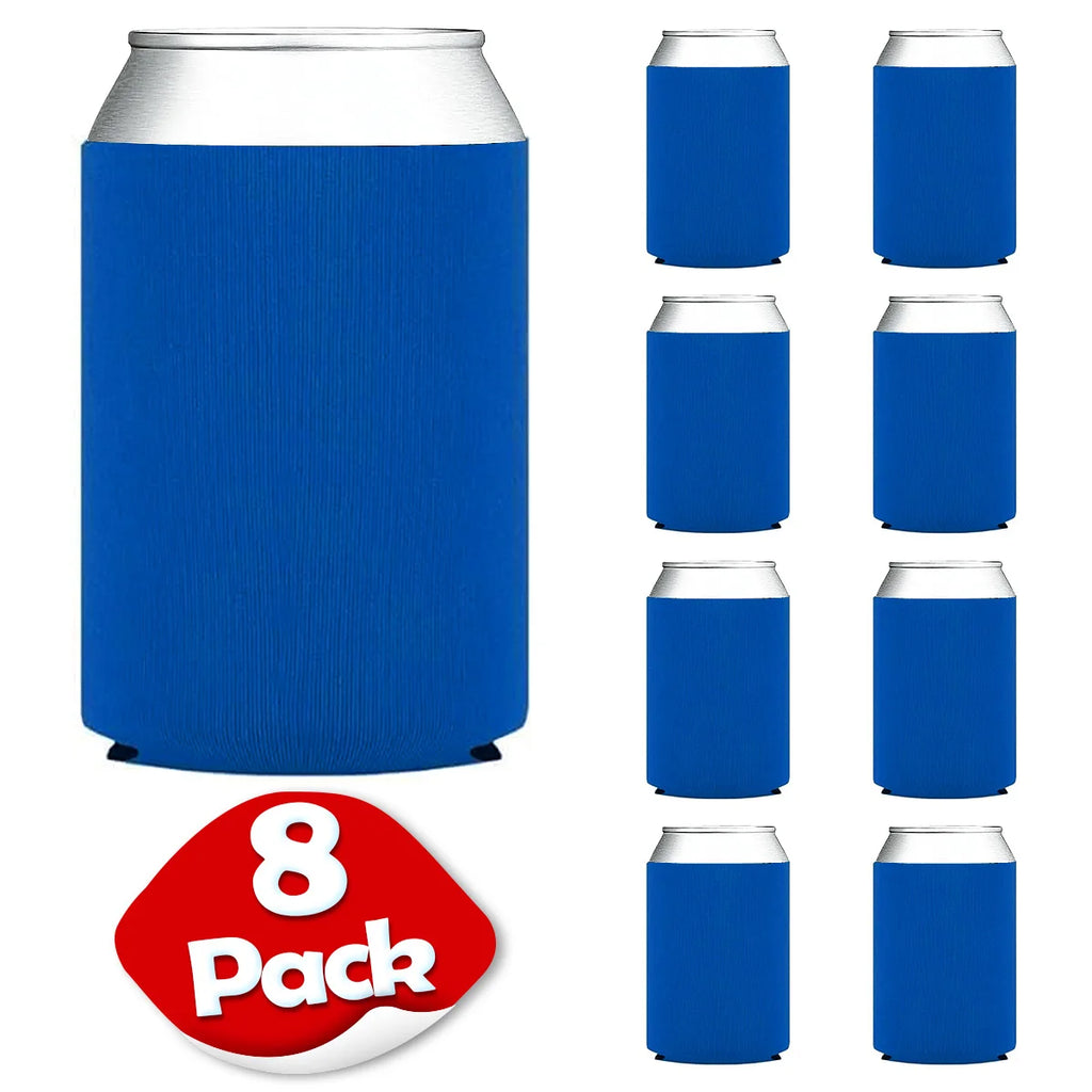 8-Pack Collapsible Can Cooler Sleeves – Multicolor Drink Coolies Can Cooler Sleeves Axl