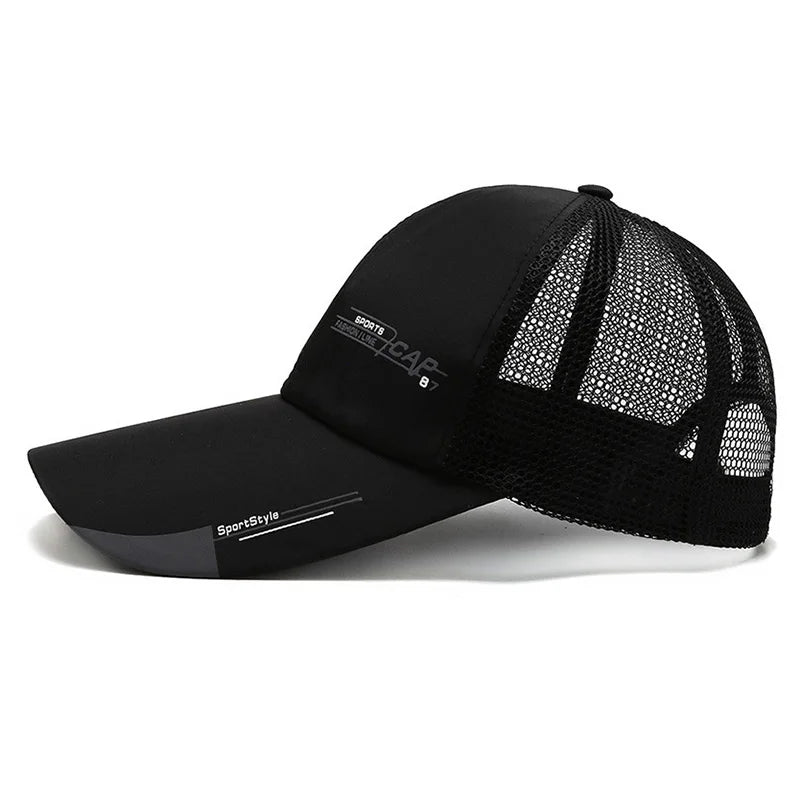 Men's Wide Brim Baseball Cap – UV Outdoor Sun Hat Baseball Cap Axl