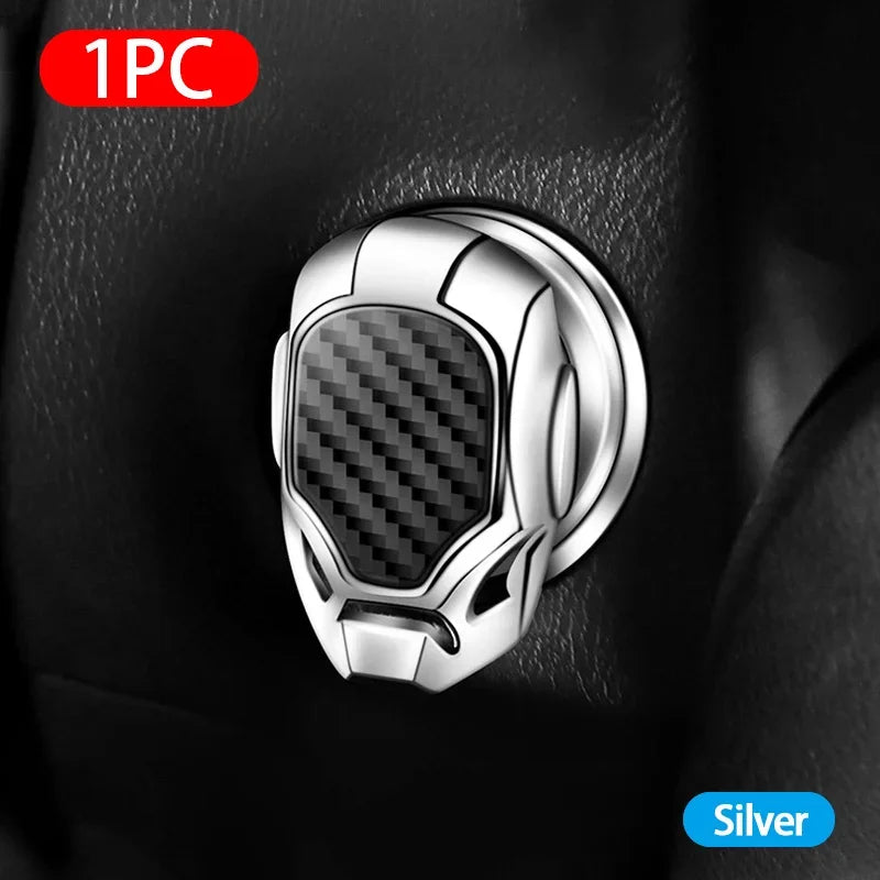 3D Metal Car Start Stop Ignition Button Cover Sticker Car Interior Accessory Axl