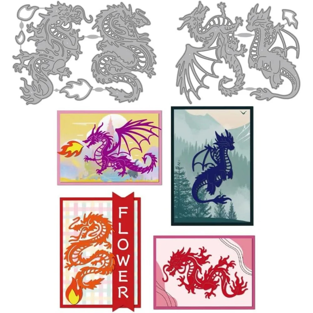 Dragon Metal Cutting Dies – Eastern & Western Dragon Die Cuts Metal Cutting Dies Axl AECH04-19223
