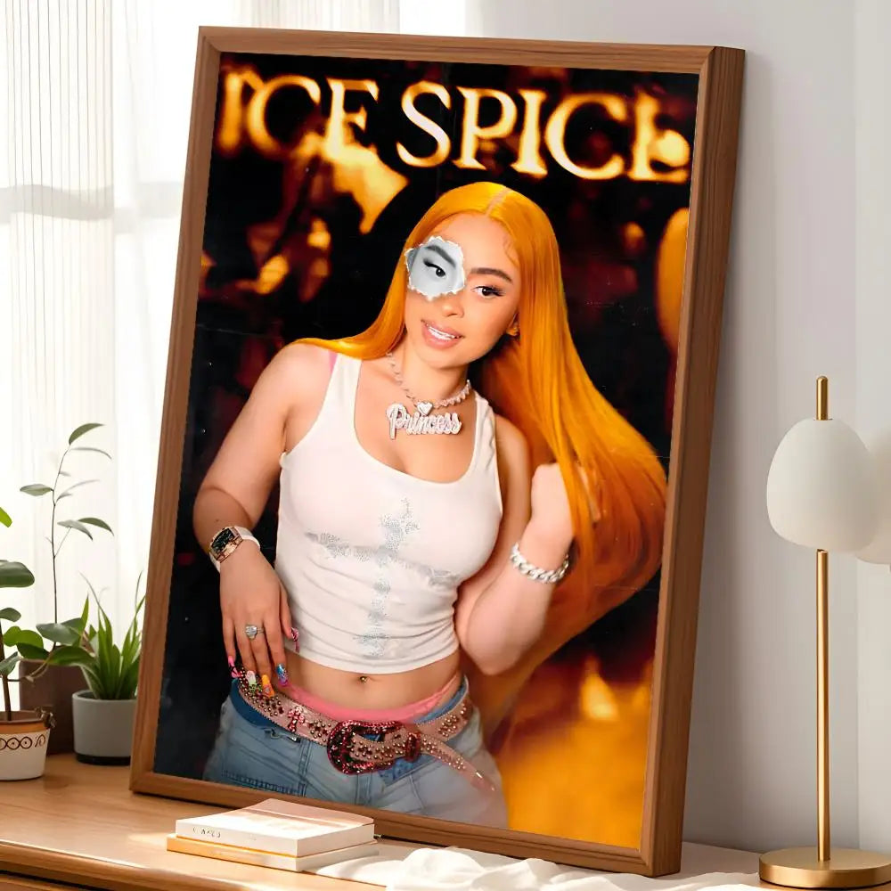 Ice Spice Album Poster – Self-Stick HD Waterproof Wall Art Wall Art Poster Axl