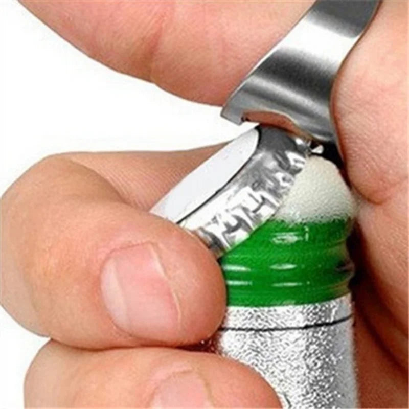 Stainless Steel Finger Ring Bottle Opener Set – 3 Pack Ring Bottle Opener Axl