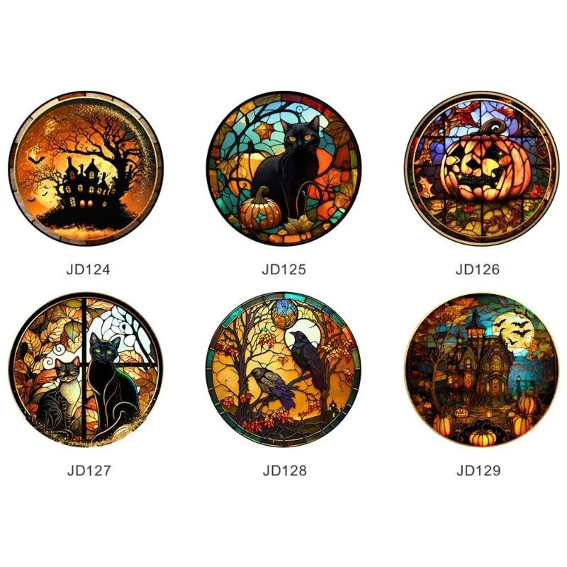 Halloween Static PVC Window Stickers – Castle & Cat Decor Halloween Window Stickers Axl JD129