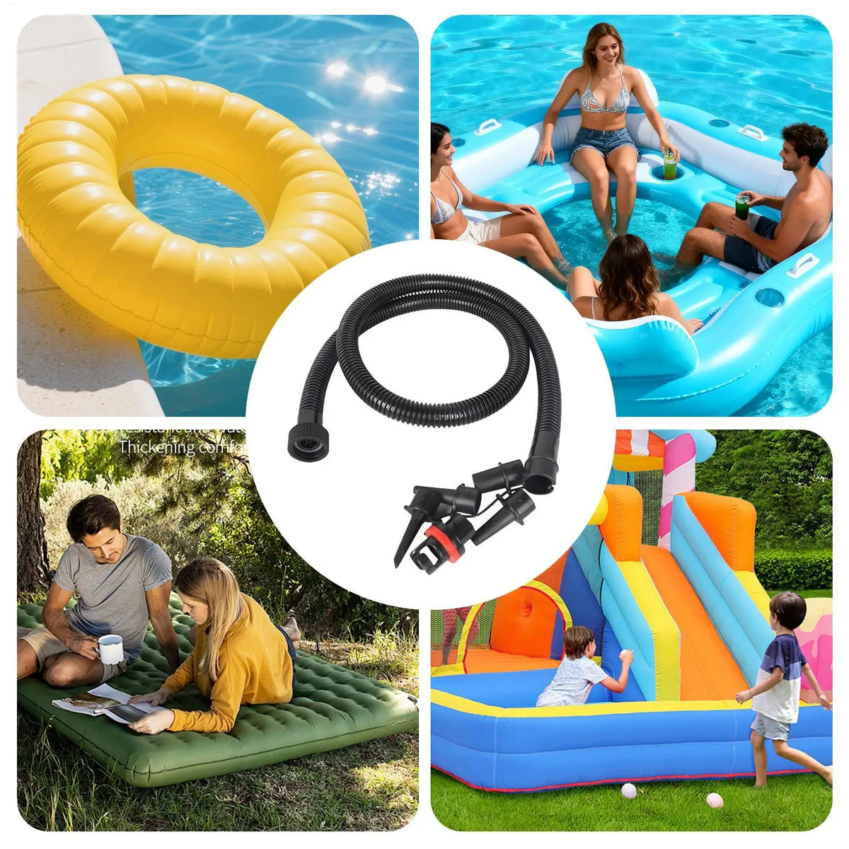 Inflatable Pump Hose & Nozzle Kit – SUP, Kayak & Raft Pump Hose Kit Axl