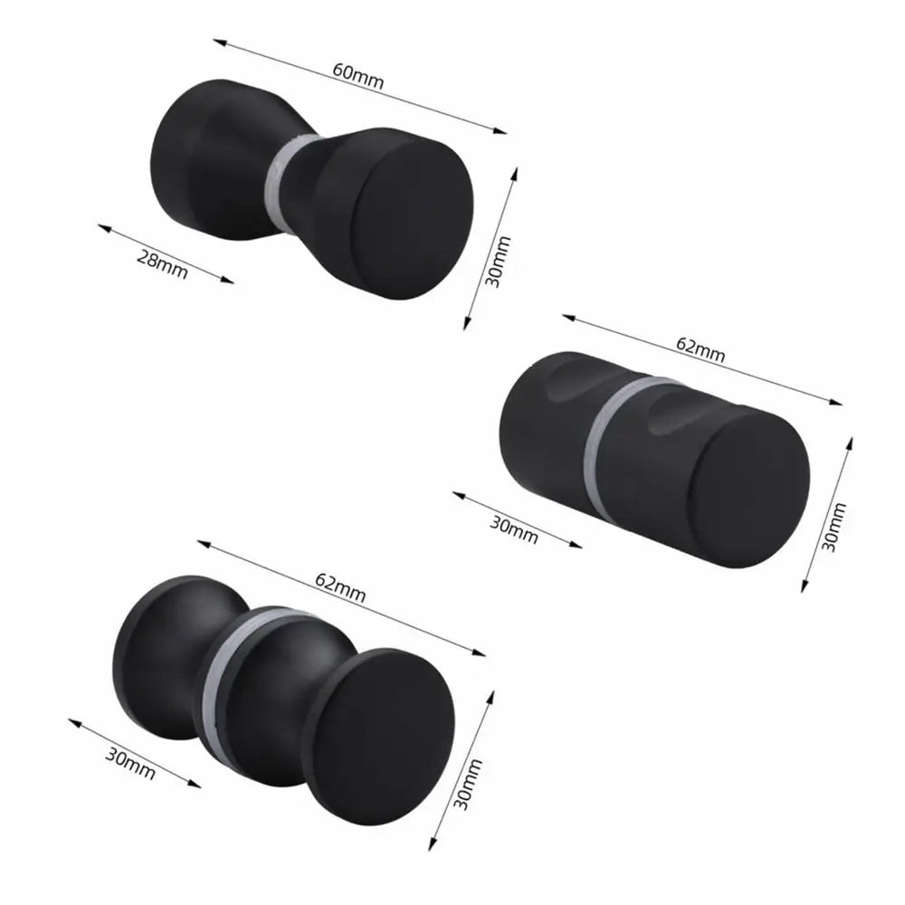 Aluminum Alloy Back-to-Back Glass Door Knob Handle Pull Glass Door Handle Axl