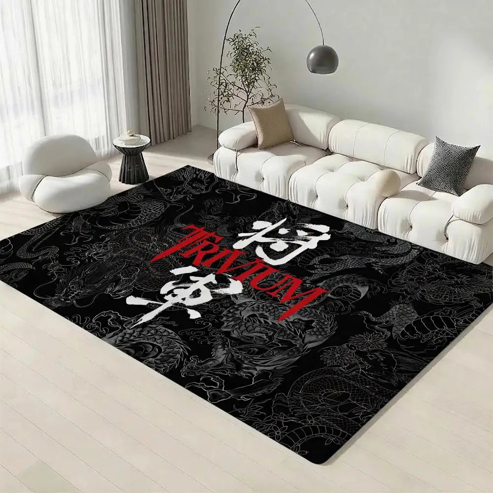 Trivium Band Flannel Floor Mat – Non-Slip Soft Indoor Rug Flannel Floor Mat Axl