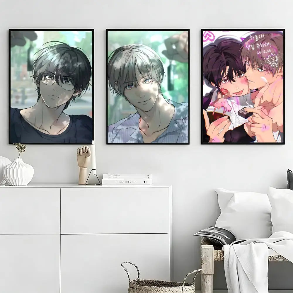 Lost In The Cloud Webtoon Wall Poster – Self-Adhesive Art Sticker Wall Art Poster Axl