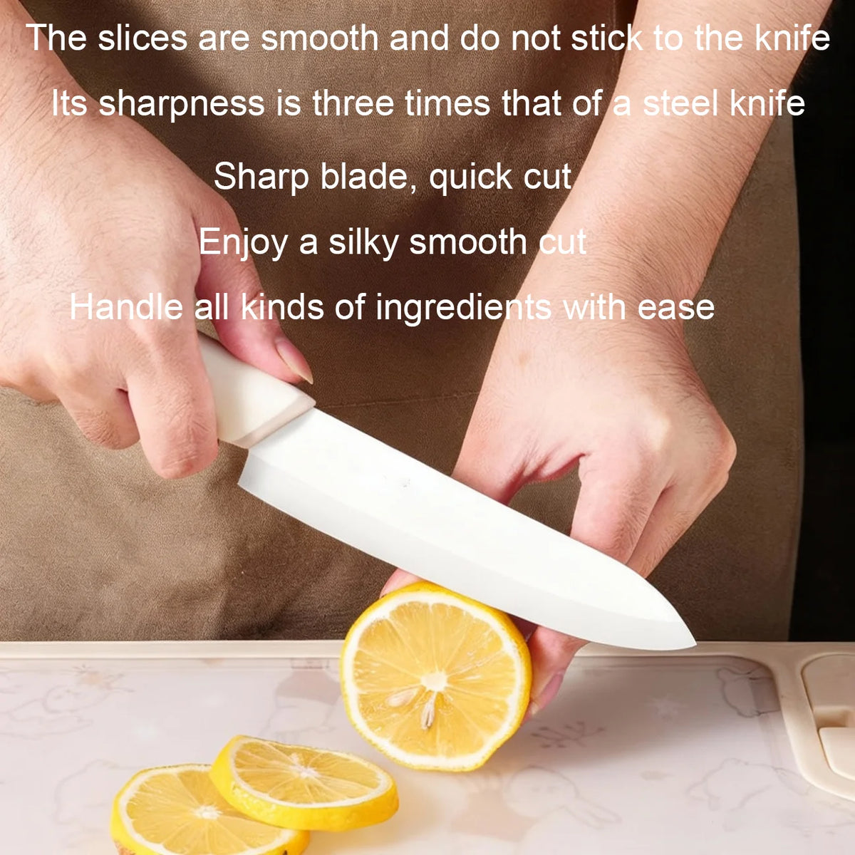 Professional Ceramic Paring Knife with Cover – Fruit & Baby Food Ceramic Paring Knife Axl