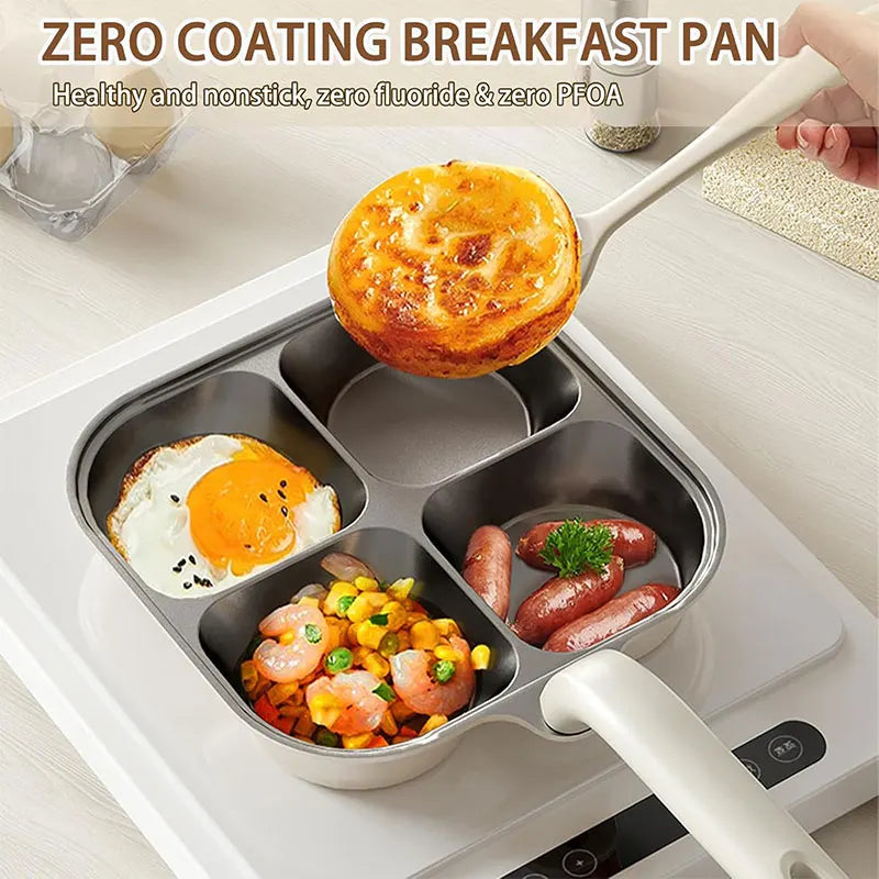 Titanium Ceramic Nonstick Breakfast Skillet – 3/4 Cup Egg Pan Nonstick Breakfast Skillet Axl