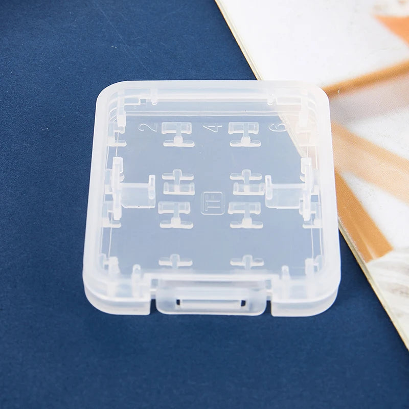 Transparent Memory Card Case – Holds 6 TF & MS Cards Memory Card Case Axl