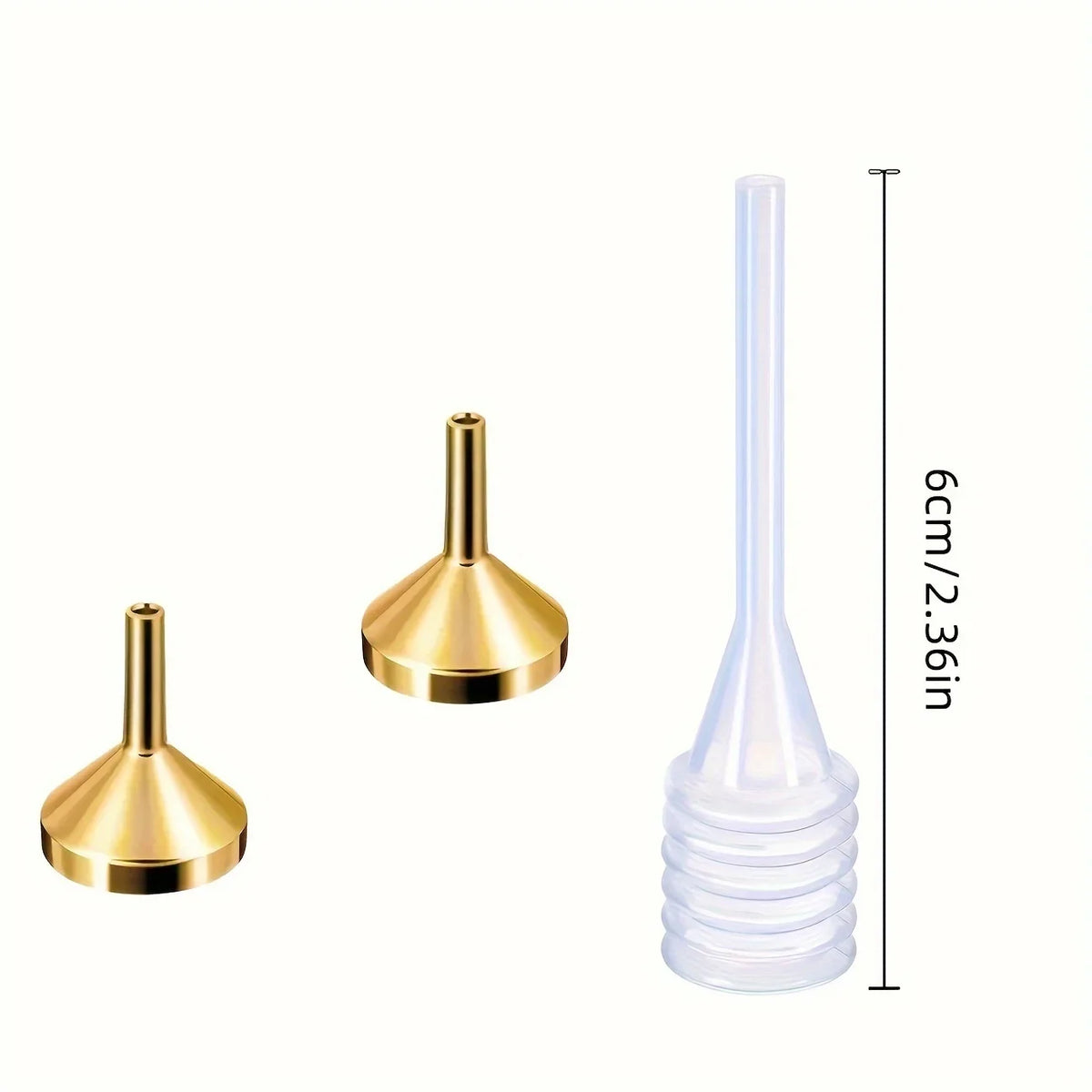 Metal Funnel & Straw Set for Perfume & Essential Oils Essential Oil Tool Set Axl