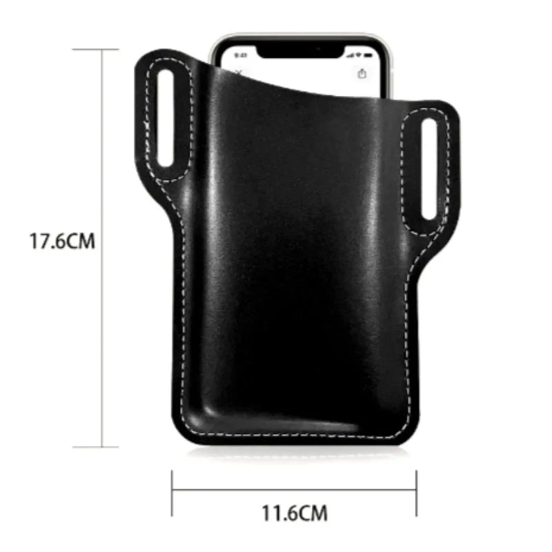 PU Leather Phone Belt Bag – Sports Waist Pack for Outdoors Sports Waist Bag Axl