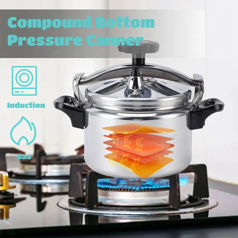 PGY 3L/5L Aluminum Pressure Cooker Canner with Safety Lock Pressure Cooker Canner Axl