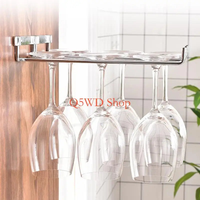 Metal Wine Glass Rack – Wall Mounted Kitchen & Bar Holder Wine Glass Rack Axl