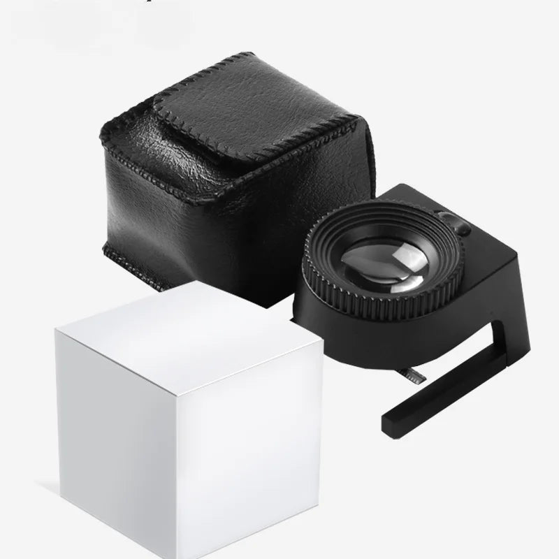 Illuminated Magnifying Loupe – LED UV Light, Scale & Stand Illuminated Magnifying Loupe Axl black