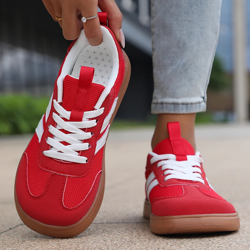 ZULIWAGN Women's Lightweight Striped Sneakers | Plus Size Women's Sneakers Axl